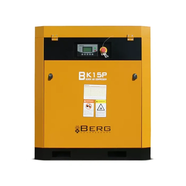 Винтовой компрессор с ременным приводом BERG IP23 ВК-15Р, давление 10 бар
