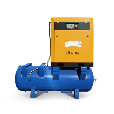 Винтовой компрессор с ременным приводом BERG ВК-11Р-500, давление 7 бар