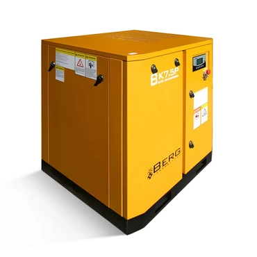 Винтовой компрессор с ременным приводом BERG ВК-7.5Р, давление 16 бар