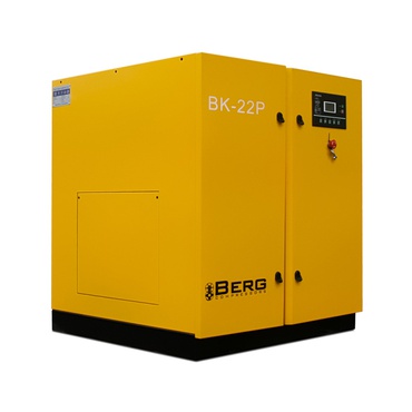 Винтовой компрессор с ременным приводом BERG IP23 ВК-22Р, давление 7 бар