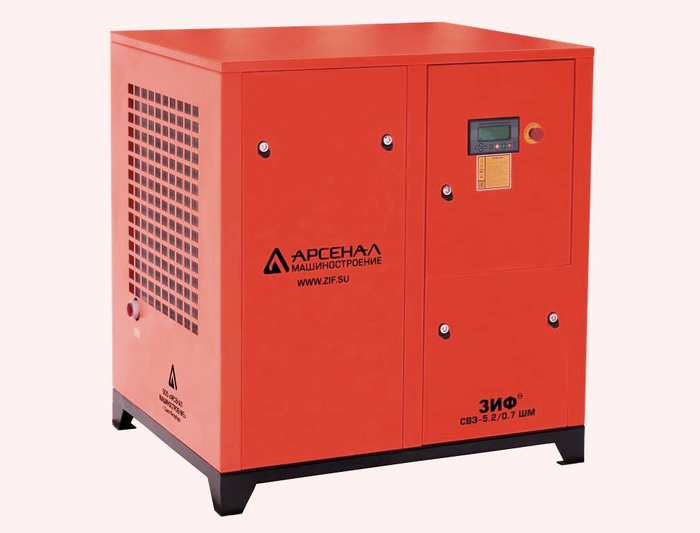Станция компрессорная электрическая ЗИФ-СВЭ-3,5/1,3 ШМЧ ременная